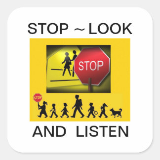 School Crossing Regels Stickers