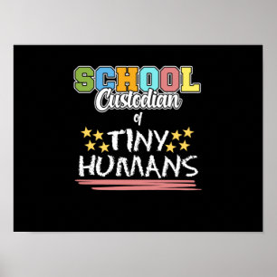 School Custodian Caretaker Janitor Poster