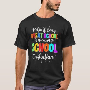 School Custodian Great Janitor Guard Caretaker Hos T-shirt