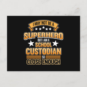School Custodian Hero Caretaker Janitor Appreciati Briefkaart