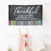 School Dankbaar Personeel Leraar Waardering Spandoek (Insitu)
