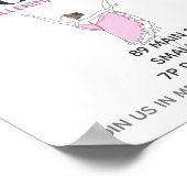 School Dans Ballet Overweging Ballerina Roze Poster (Hoek)