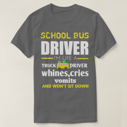 School District DriversSchoolbuschauffeur Ix27m li T-shirt (Design voorkant)