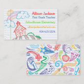 School Doodle Visitekaartje (Voorkant / Achterkant)