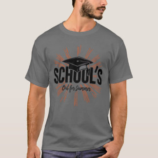 School eindexamenklas school is uit voor de zomer t-shirt