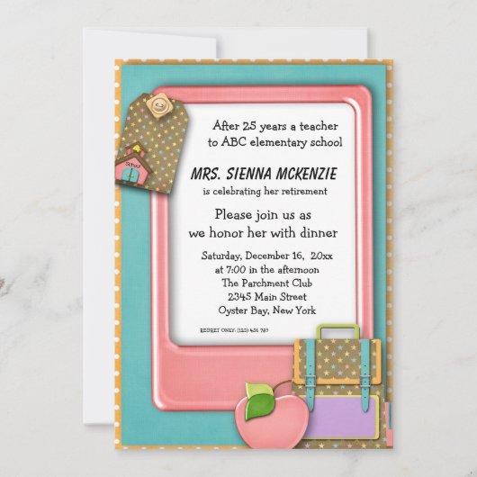 School-evenement Kaart (Voorkant)