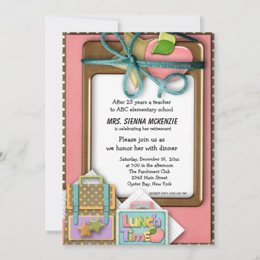 School-evenement Kaart (Voorkant)