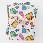 School Fun Wrapping Paper Set - Helder en Speels (In situ)