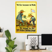 School Garden Army - Afdrukken Poster (Thuiskantoor)