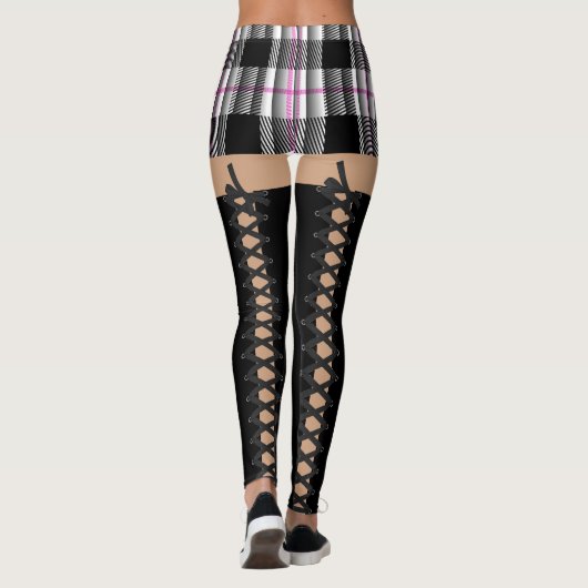School Girl Costume Leggings (Achterkant)