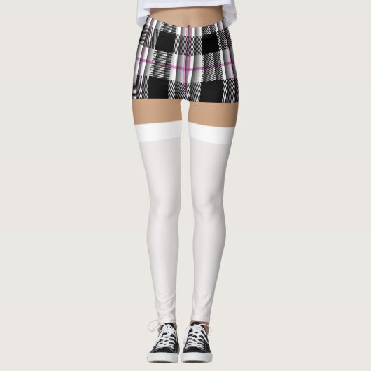 School Girl Costume (Socks) Leggings (Voorkant)