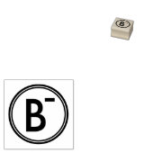 SCHOOL GRADING B MINUS RUBBER STAMP 	RUBBERSTEMPEL (Gestempeld)