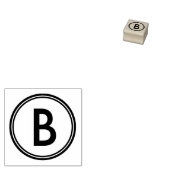 SCHOOL GRADING B RUBBER STAMP 	RUBBERSTEMPEL (Gestempeld)