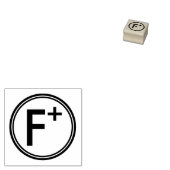 SCHOOL GRADING OF PLUS RUBBER STEMP 	RUBBERSTEMPEL (Gestempeld)