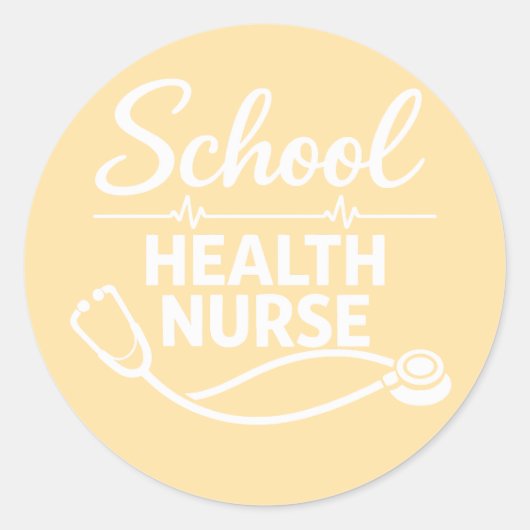 School Health Nurse Medical Sticker (Devant)