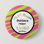 School Helper Hall Pass Button (Voorkant)