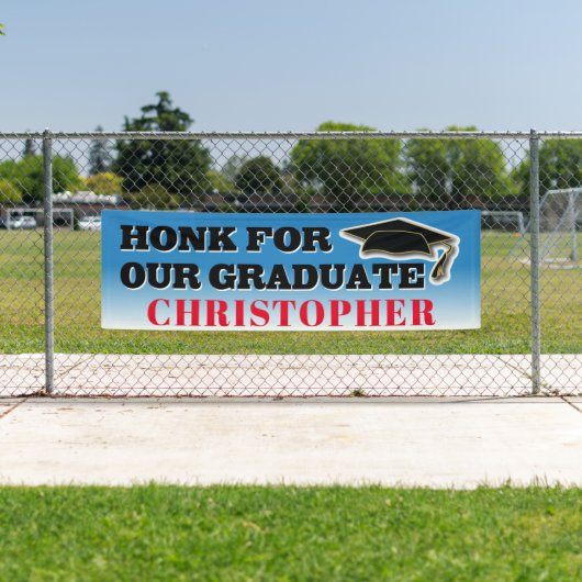 School Honk voor ons Afstuderen Afstuderen Spandoek (Insitu)