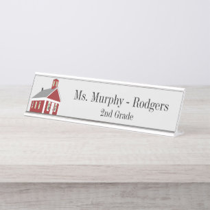 School House Green Teacher's Desk Hanging Wall Des Bureau Naambordje