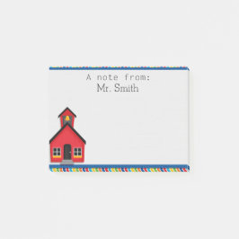 School House Personeelswerker Post it Note Pad