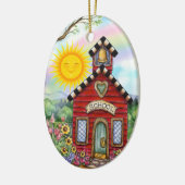 School House - SRF Keramisch Ornament (Links)