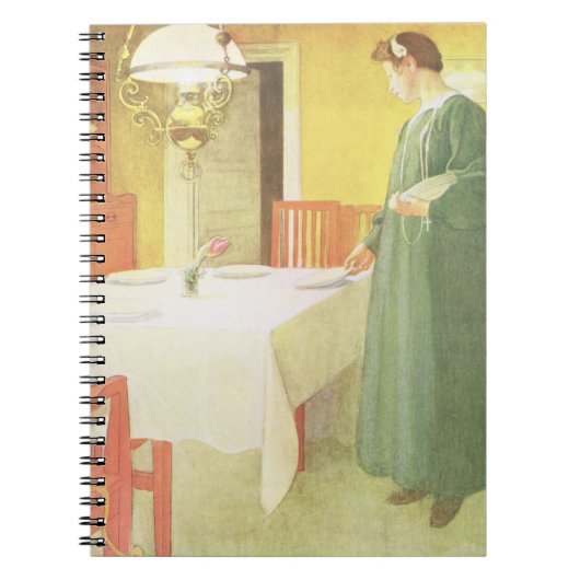 School Household, Dining Room Scene, pub. in 'Lass Notitieboek (Voorkant)