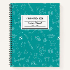 School Icons Custom Composition Notitieboek