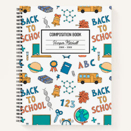 School Icons Custom Composition Notitieboek