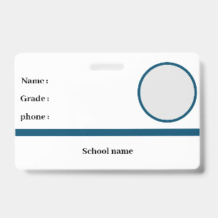 school identiteitsbadge badge