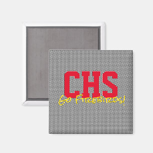 School INITIALEN Sport Team NAAM Fan Fun Magneet