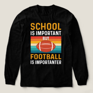 School is Belangrijk, Grappig Amerikaans Voetbal Tri-Blend Shirt
