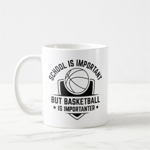 School is belangrijk, maar Basketball is belangrij Koffiemok