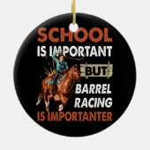 School is belangrijk, maar het beste vat racen is keramisch ornament (Achterkant)