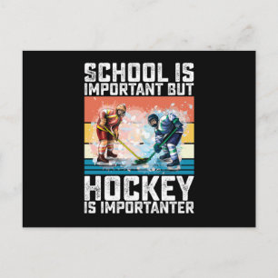 School is belangrijk, maar hockey is belangrijker briefkaart