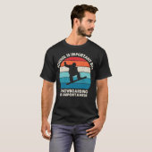School is belangrijk, maar Snowboarding is belangr T-shirt (Voorkant volledig)