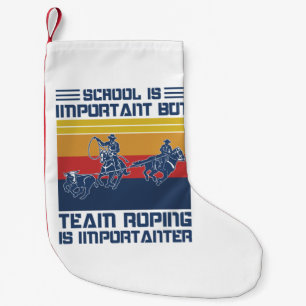 School is belangrijk, maar team is belangrijk kleine kerstsok