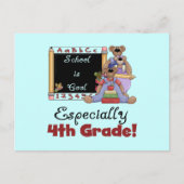 School is Cool 4th Grade Tshirts en Gifts Briefkaart (Voorkant)