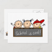 School is Cool Briefkaart (Voorkant / Achterkant)