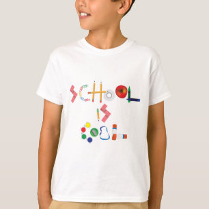 School is Cool op Boy's T-Shirt