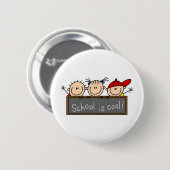 School is Cool Ronde Button 5,7 Cm (Voorkant /achterkant)