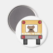 School is Cool School Bus Magneet (Voorkant / Achterkant)