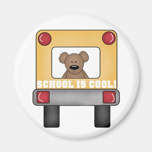School is Cool School Bus Magneet (Voorkant)