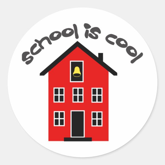 School is Cool Sticker (Voorkant)