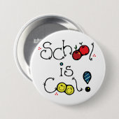 School is coole Button (Voorkant /achterkant)