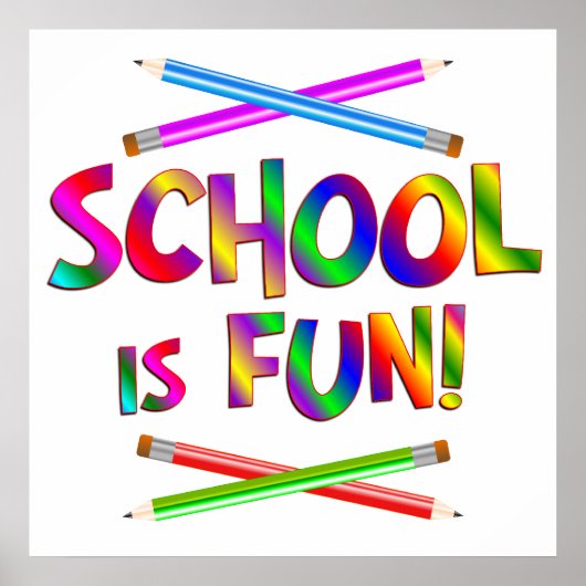 School is Fun Poster (Voorkant)