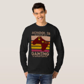 School Is Important But Gaming Is Importanter T-shirt (Voorkant volledig)