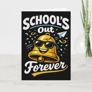 School is uit voor altijd Pensioen 2026 Grappig Ge Kaart