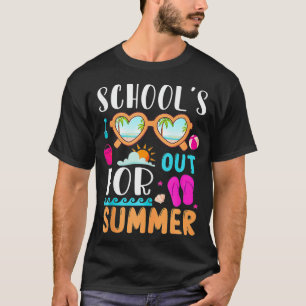 School is uit voor de zomer Feestdagen leraar stud T-shirt