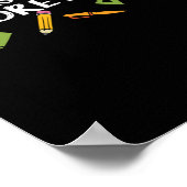 School is voor altijd uit - schoolpensioen poster (Hoek)