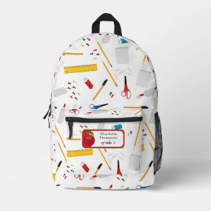 School Kantoor & Crafts Supplies Naam van student Bedrukte Rugzak