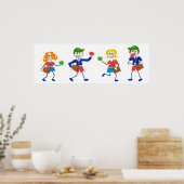 School-Kinderen Poster (Keuken)